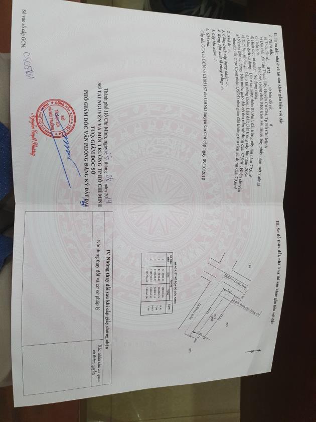 Bán đất nền thổ cư 590tr tại Củ Chi