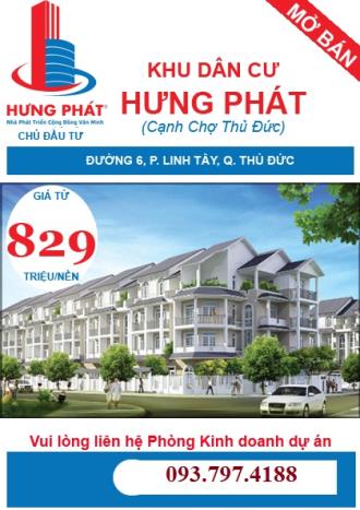 Đất nền KDC Hưng Phát đường 6, Phường Linh Tây, Quận Thủ Đức