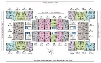 Chung cư Golden West Thanh Xuân 75,5m giá 29tr/m2