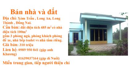 Bán nhà và đất 