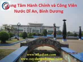 Lô 2 mt khu TTHC Dĩ An, lô đường H6 mp1 Bến Cát Bình Dương