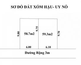 Bán đất tại thị trấn đông anh 500tr/ lô