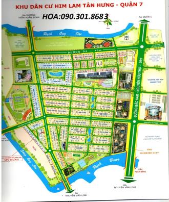 Nhượng lô đất biệt thự HimLamKênh tẻ_hướng bắc