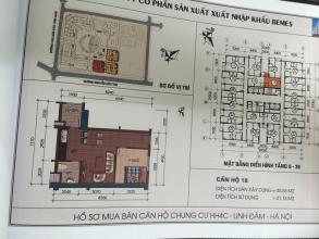 Bán không chênh căn 1 phòng ngủ HH4C Linh Đàm