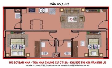 Cần bán căn 73m2 chung cư Kim Văn Kim Lũ giá rẻ