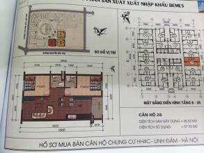 Chính Chủ Bán Căn Hộ 2428 - 2 Phòng ngủ Chung Cư Hh4 Tòa C