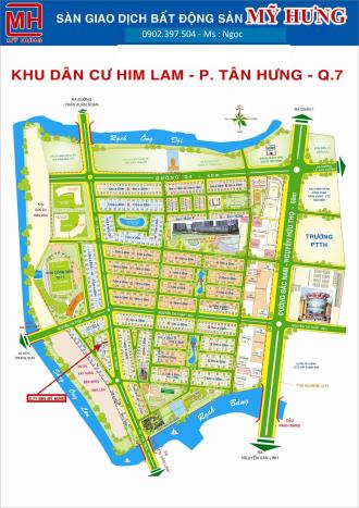 Cần cho thuê căn hộ Him Lam Reverside Q7, 78m2,2PN, 2WC, NTC