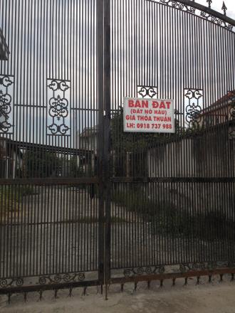 Bán đất mặt tiền đượng gần cầu Hóa An (đất nở hậu)