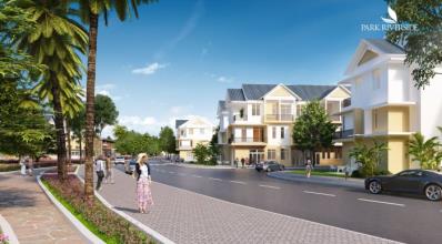 Bán nhà phố trung tâm Q.9, 1 trệt 2 lầu,2 mặt view sông 