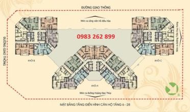 Bán căn CC N04 Hoàng Đạo Thúy căn 1C, DT 126,87m2