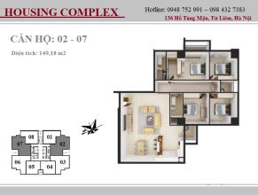 Chung cư gần Đại Học Thương Mại – 3 phòng ngủ