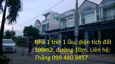 Bán nhà lầu Đông Hòa, Dĩ An, DT đất 100m2, 1 tỷ 250 triệu