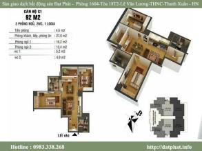 Bán căn 92m chung cư 52 lĩnh nam –lilama LHCC