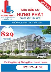 Đất nền KDC Hưng Phát đường 6, Phường Linh Tây, Quận Thủ Đức