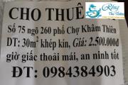 Cho thuê phòng Đống Đa, Hà Nội