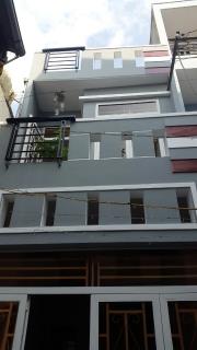 Nhà mới đổ giả 1,5 tấm hẻm 5m gần chợ Lê Văn Quới DT 4x11