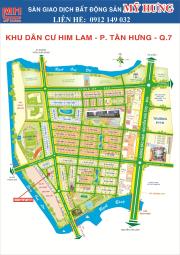 Bán đất nền nhà phố  Him Lam Kênh Tẻ, DT 5x20m