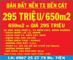 Bán đất chỉ 245 triệu/150m2 tại Bàu Bàng 