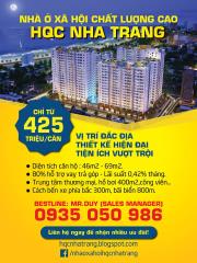 Chỉ 85 triệu nhận nhà xã hội " HQC Nha Trang " 425 triệu.